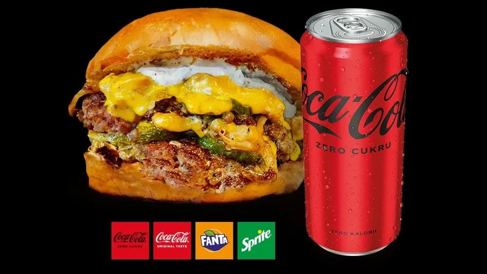 Smash Burger + Coca-Cola zero cukru 330ml