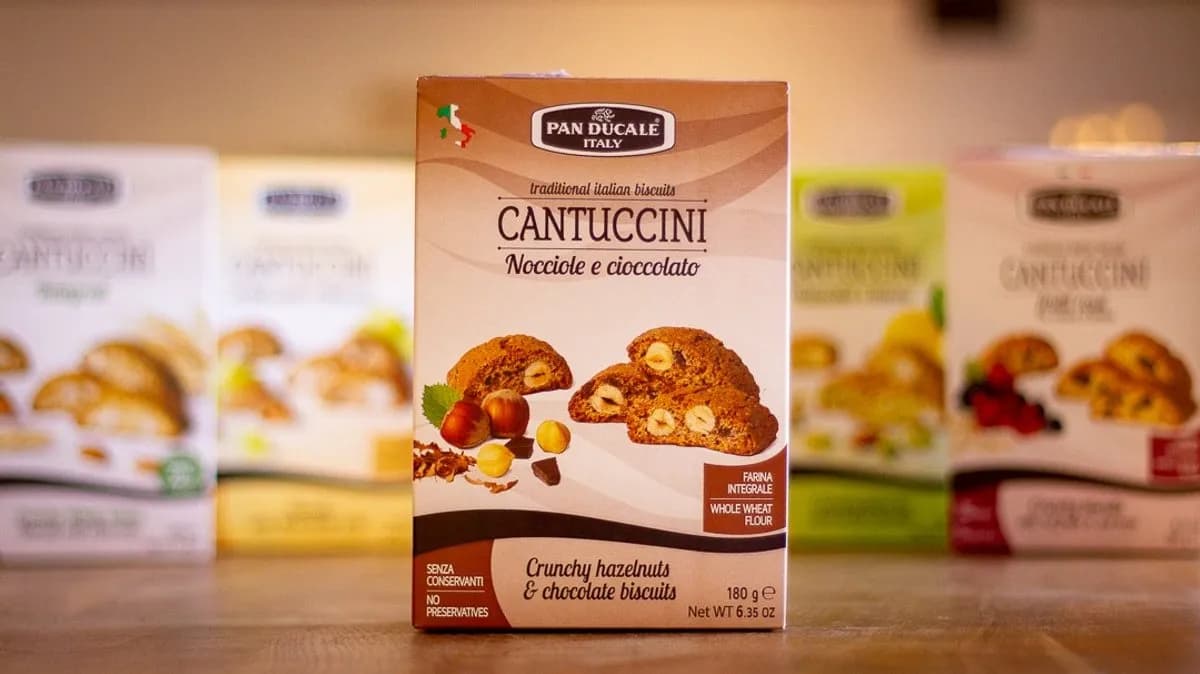 Cantuccini czekoladowe z orzechami