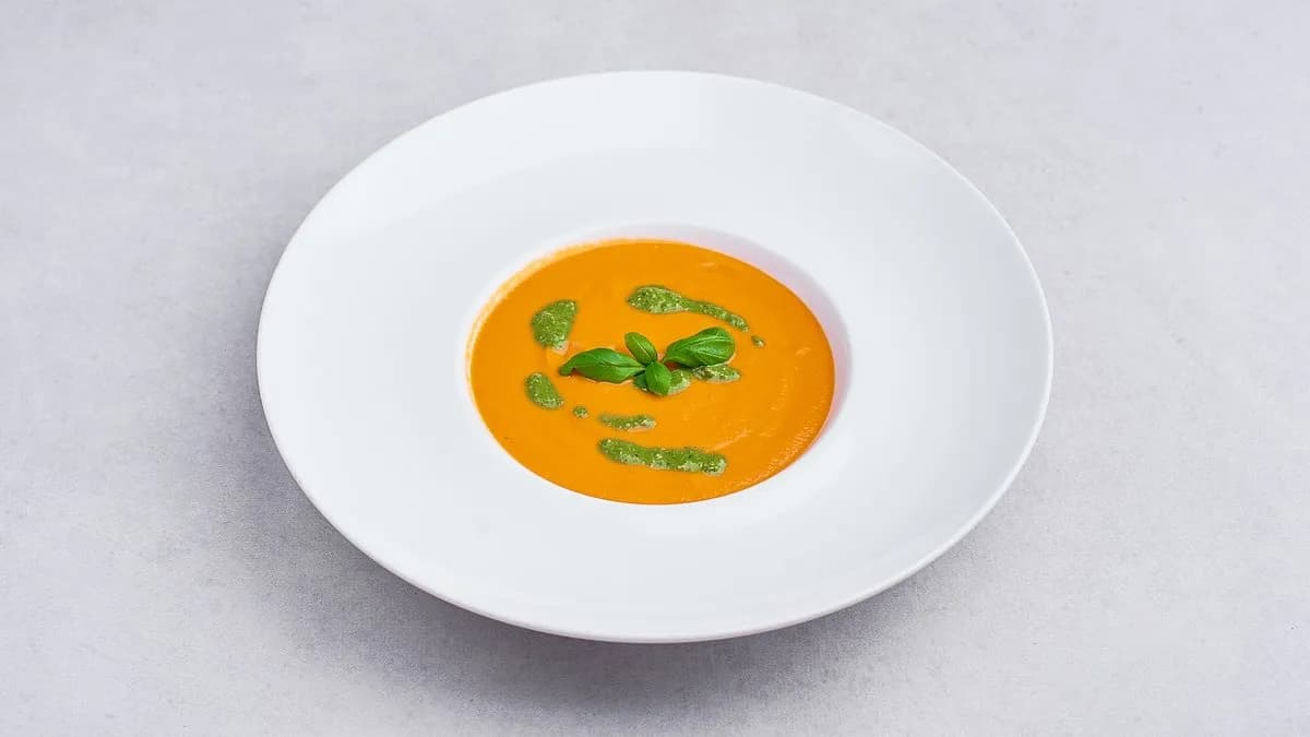 Crema di pomodoro al pesto ligure