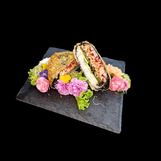 Łosoś Pieczony Sushi Burger