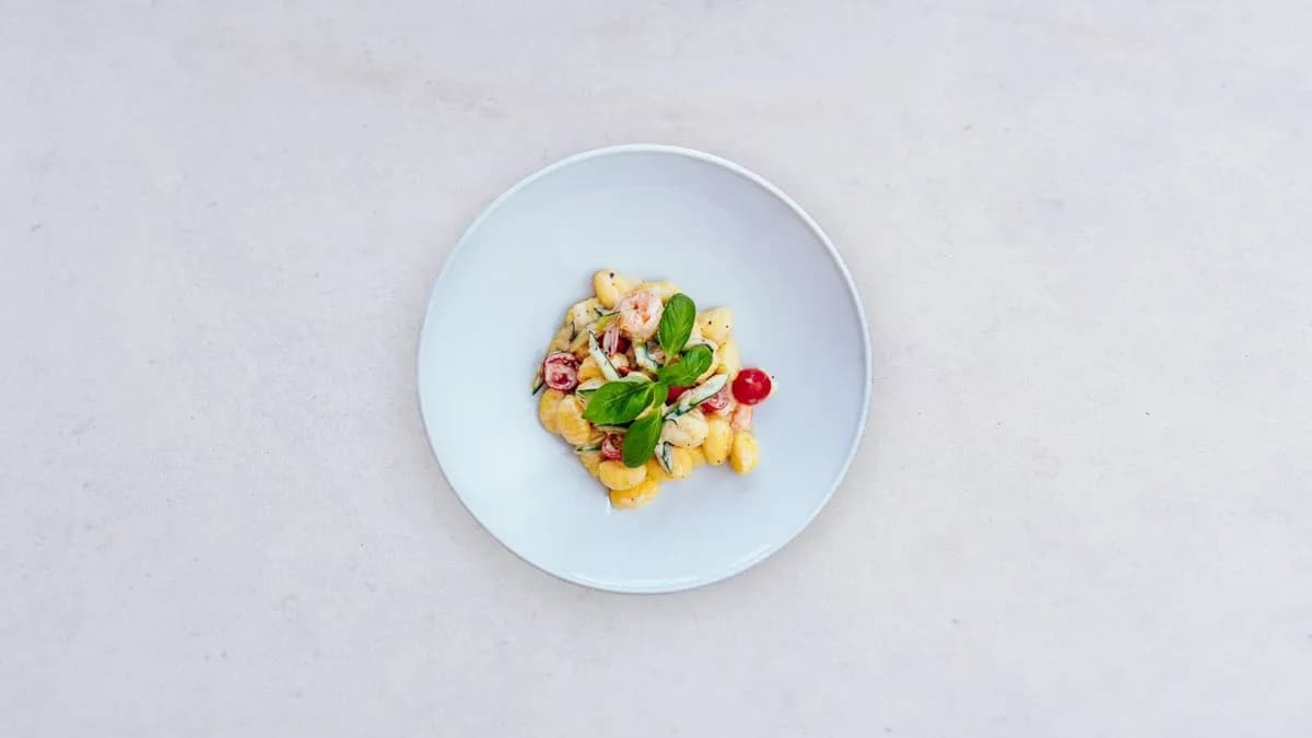 Pasta Gamberetti verdura