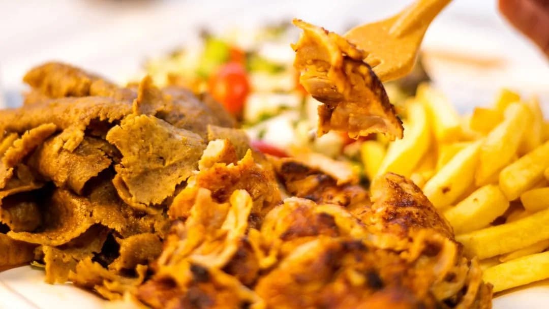 Danie kebab z mięsem mieszanym