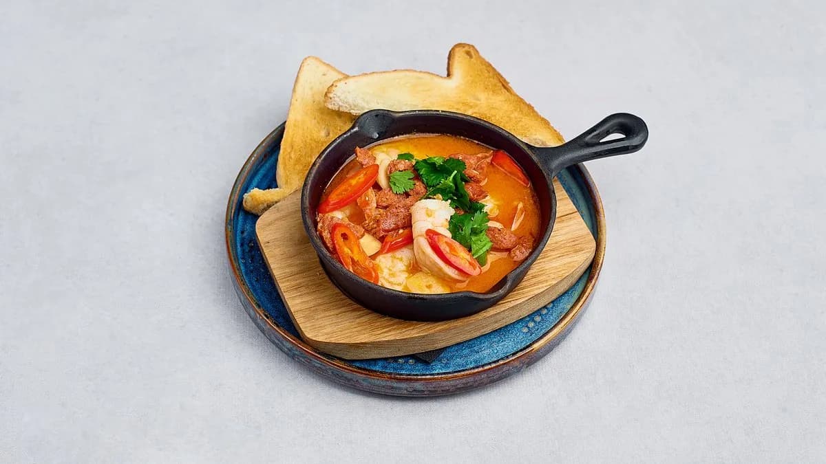 Krewetki & chorizo🌶️