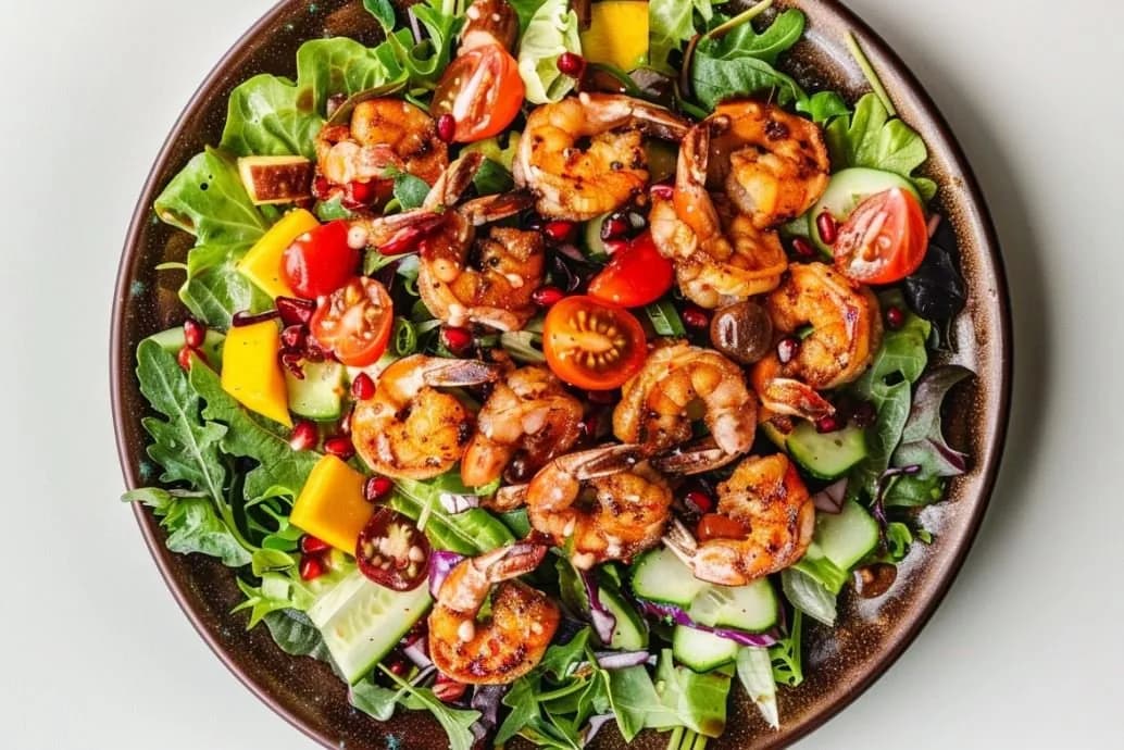 Sałatka z Krewetkami Królewskimi