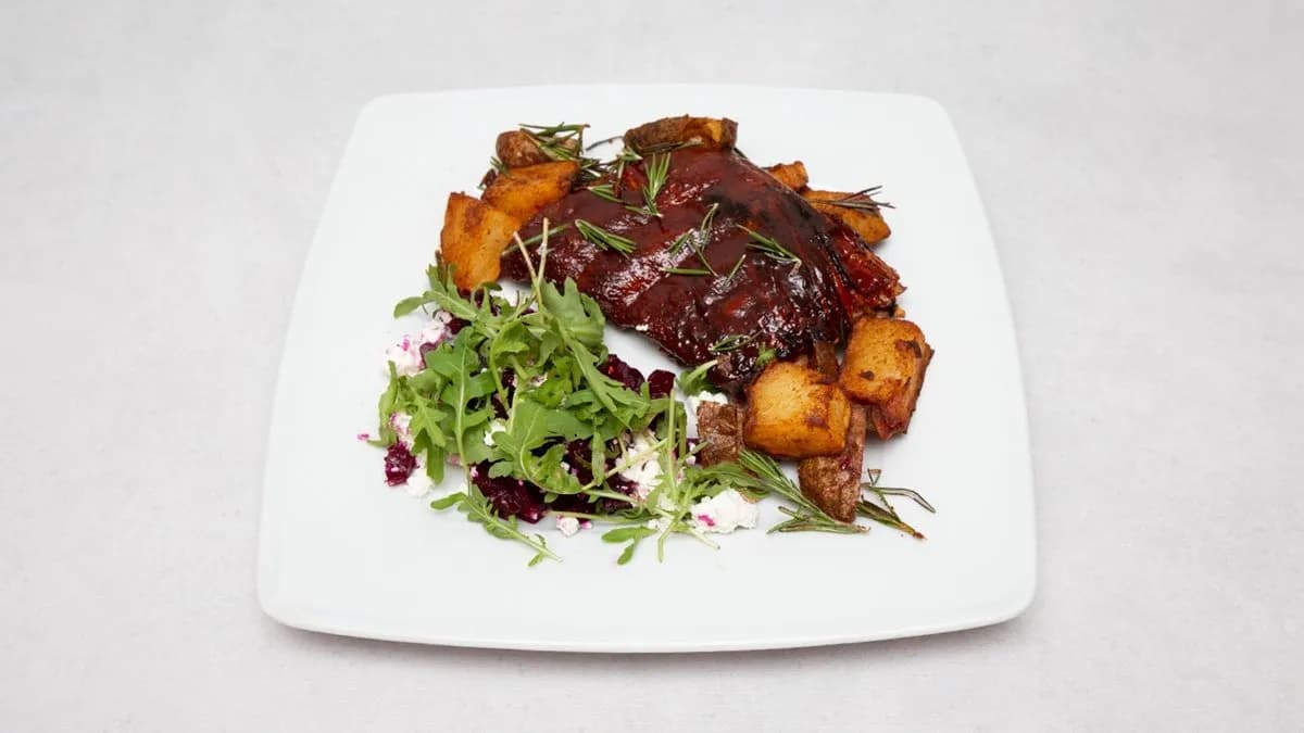 Żeberka smażone w przyprawie czosnkowej