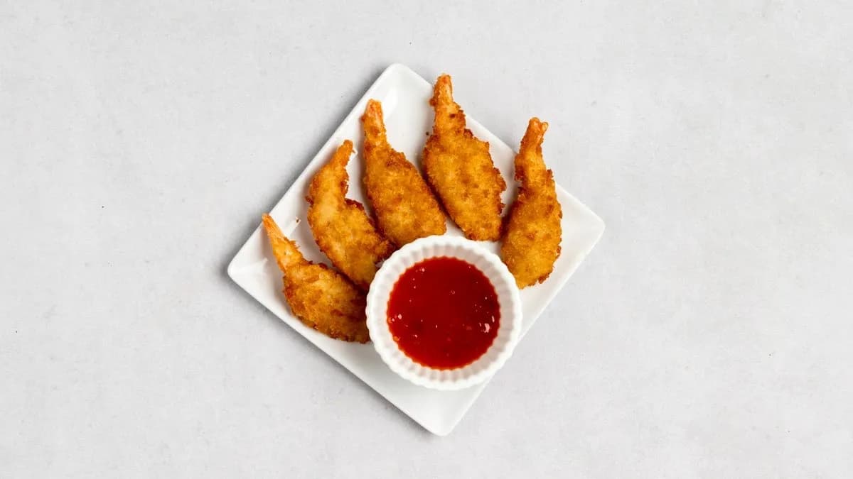 Krewetki smażone na głębokim oleju