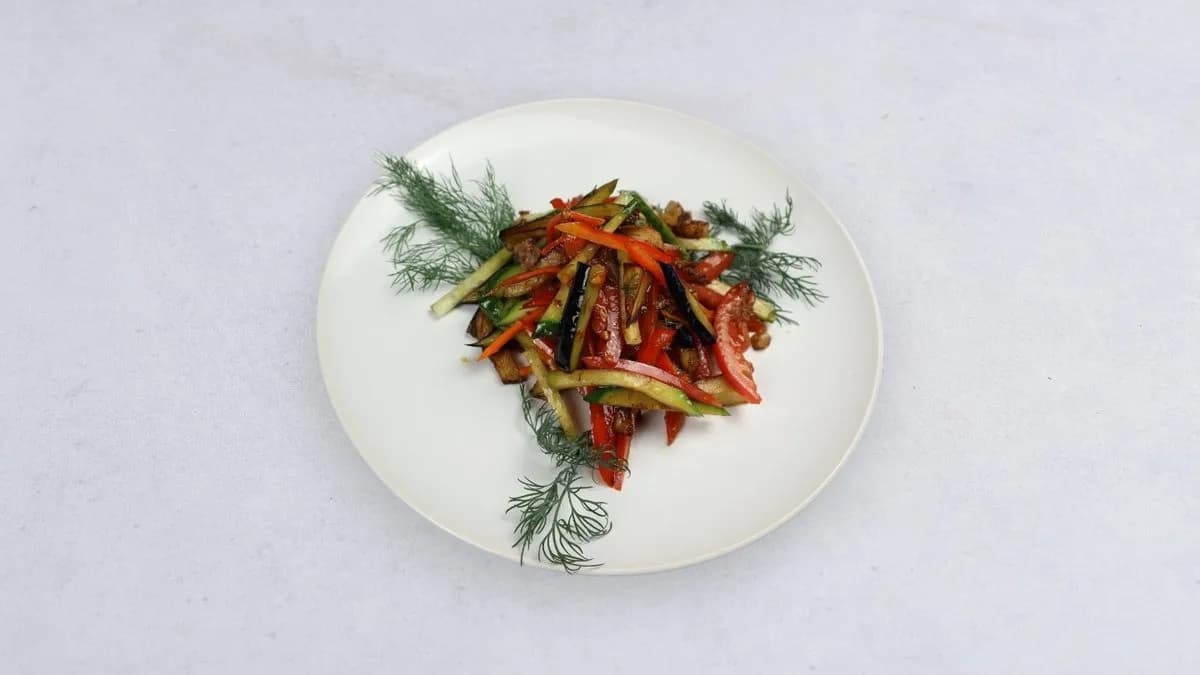 Sałatka z bakłażanem