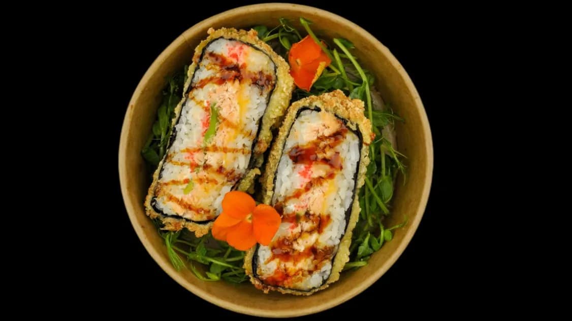 SUSHI BURGER Łosoś Pieczony