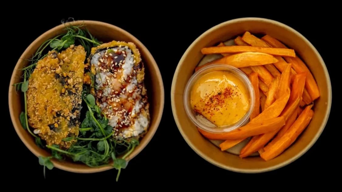 SUSHI BURGER Tuńczyk Tempura + Frytki Z Batata