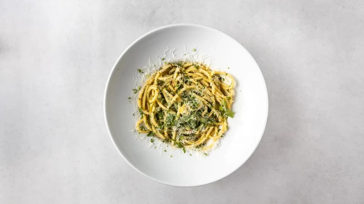 Makaron aglio olio peperoncino 🌿 🌶🌶