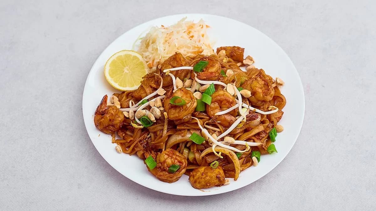 Pad thai z krewetkami