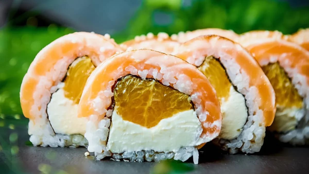 California philadelphia łosoś i pomarańcza (8szt)