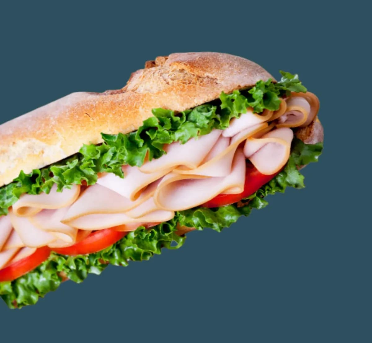 Bagietka z szynką i serem