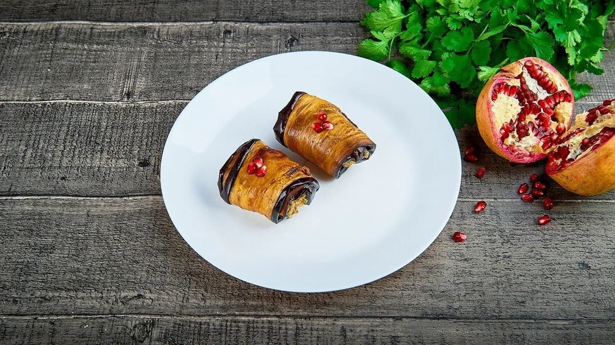 Bakłażan z pasta orzechową