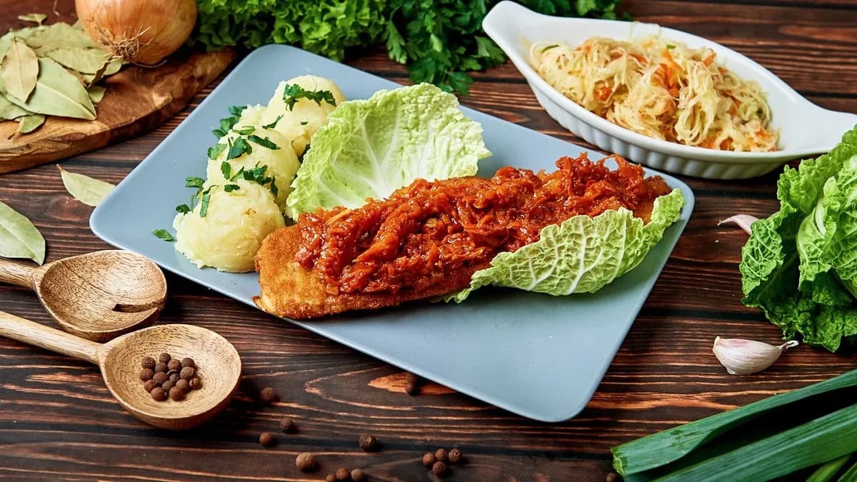 Filet rybny gotowany z warzywami