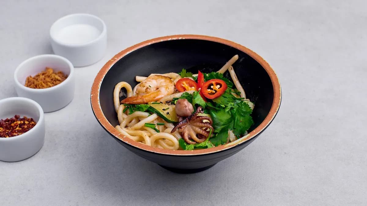 Shrimps octopus udon (Japonia)