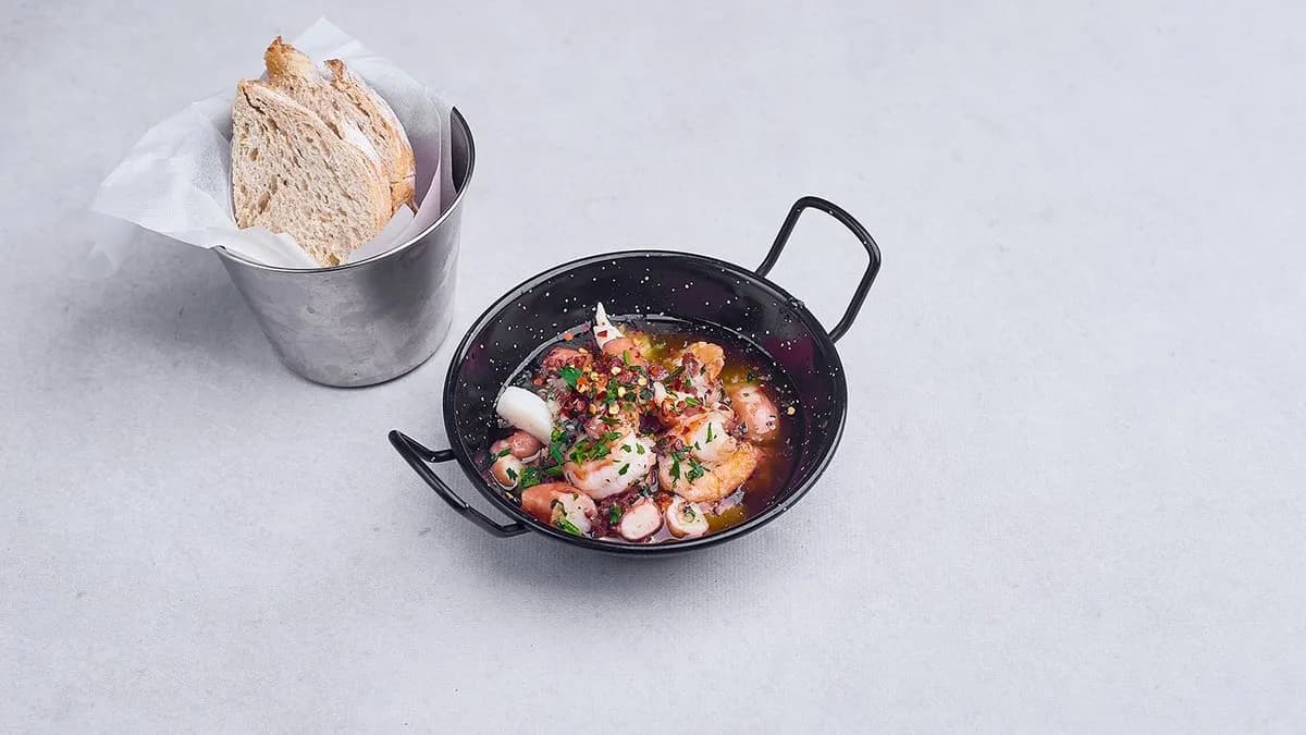 Combinado de Pulpo, Gambas y Calamar