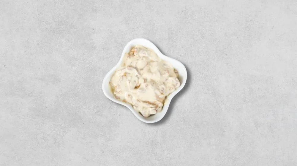 Sos bialy z grzybami