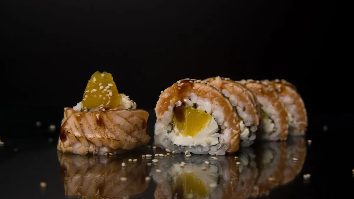 California philadelphia łosoś i pomarańcza (8szt)