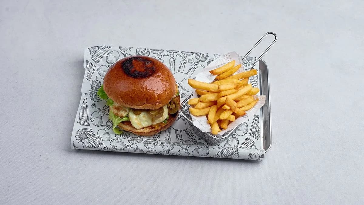 Halloumi burger