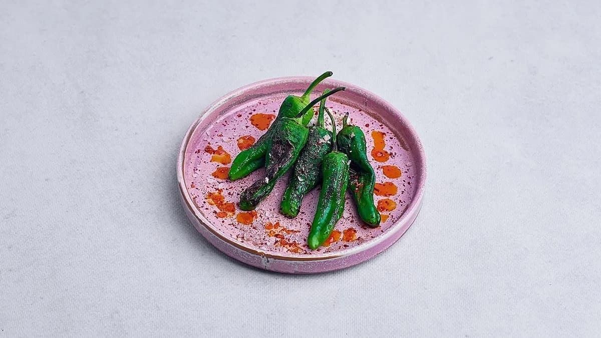 Papryczki padron z grilla z wege serkiem od Wege Sióstr