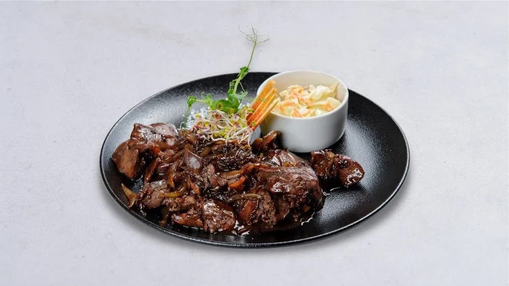 Watróbka z truskawkami