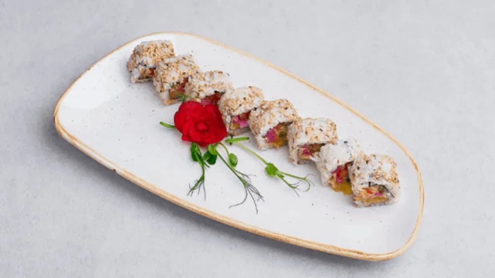 Batat w tempurze (wege)