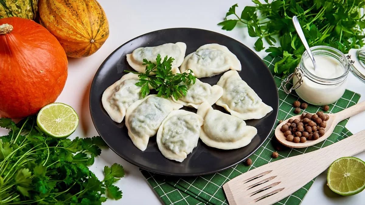 Pierogi ze szpinakiem