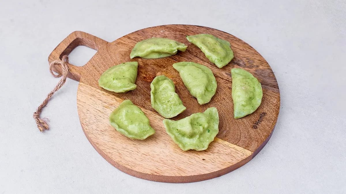 Pierogi ze szpinakiem i serem