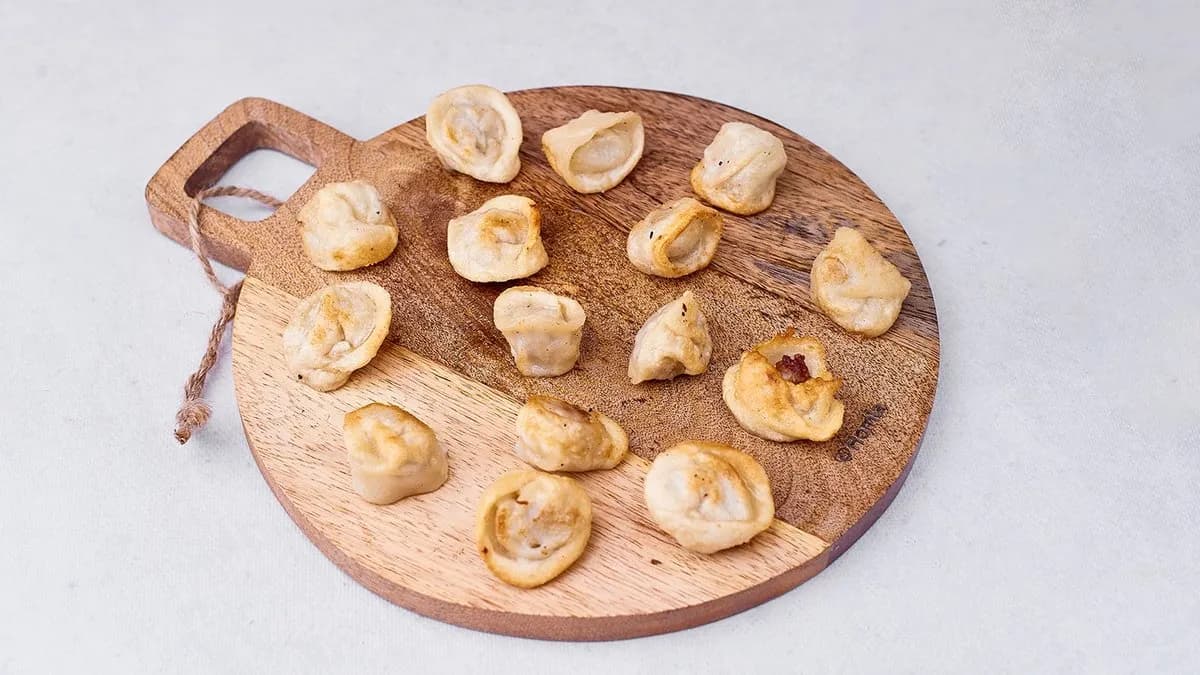 Pielmieni smażone z wieprzowiną