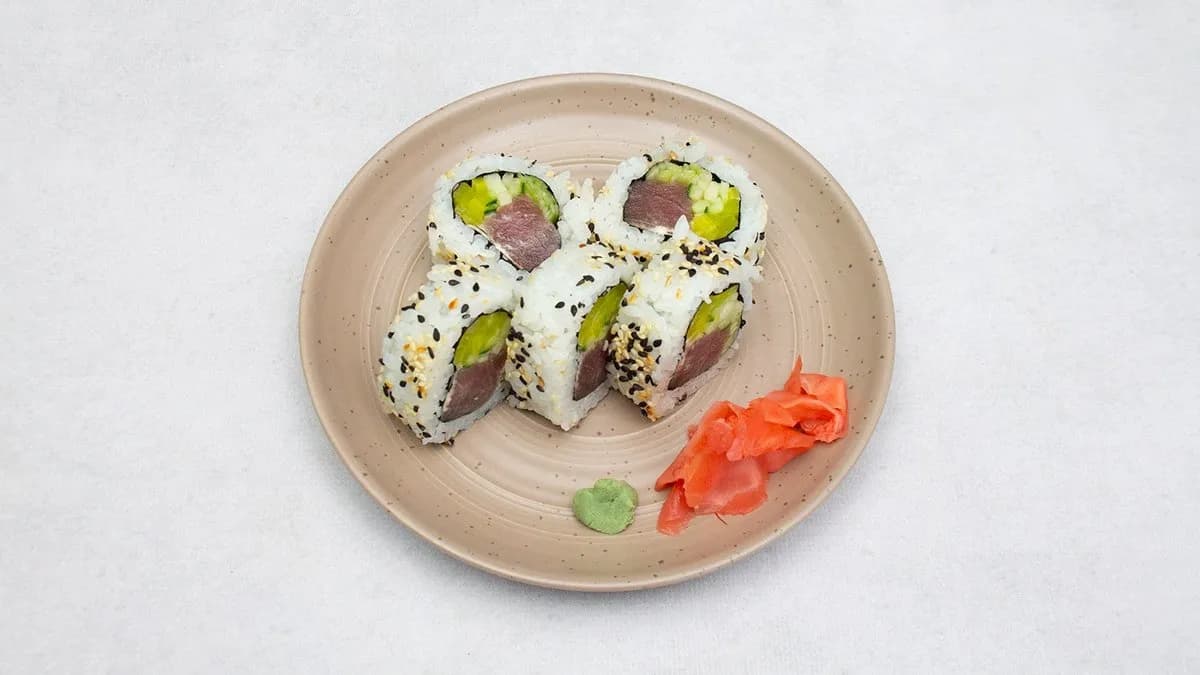 Uramaki łosoś-tuńczyk