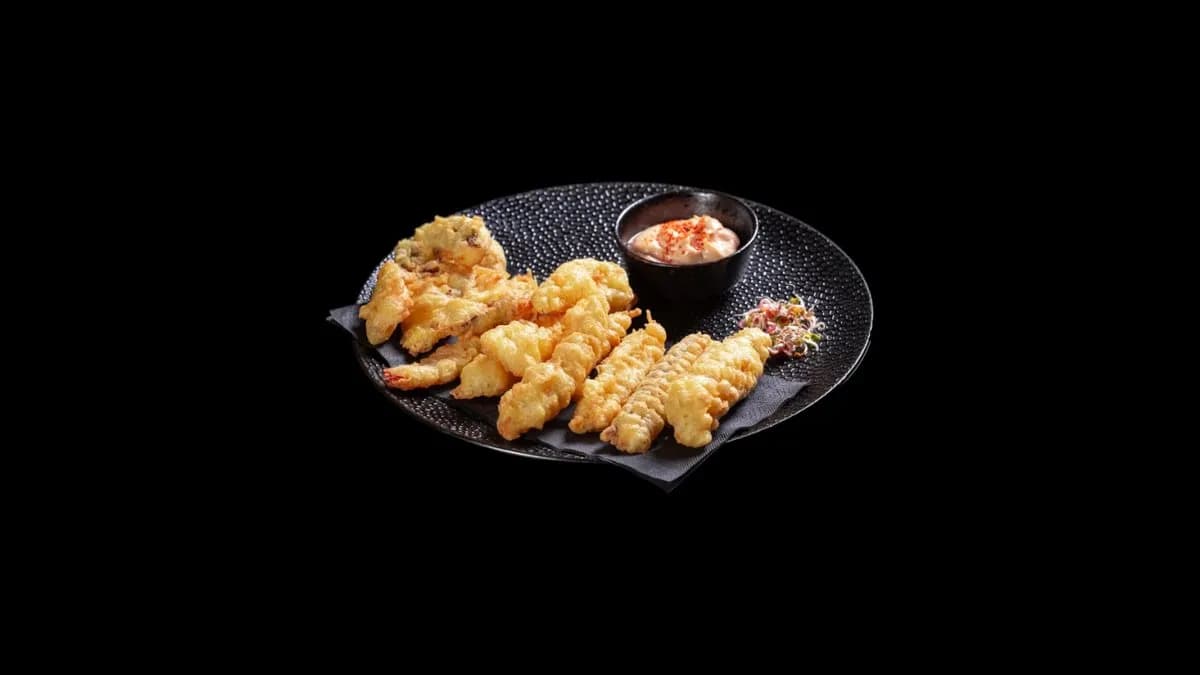 Tempura owoce morza
