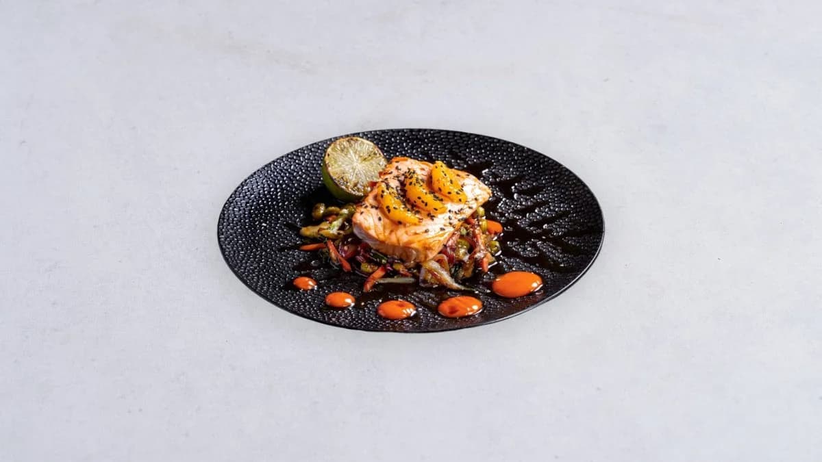 Pieczony łosoś kabayaki