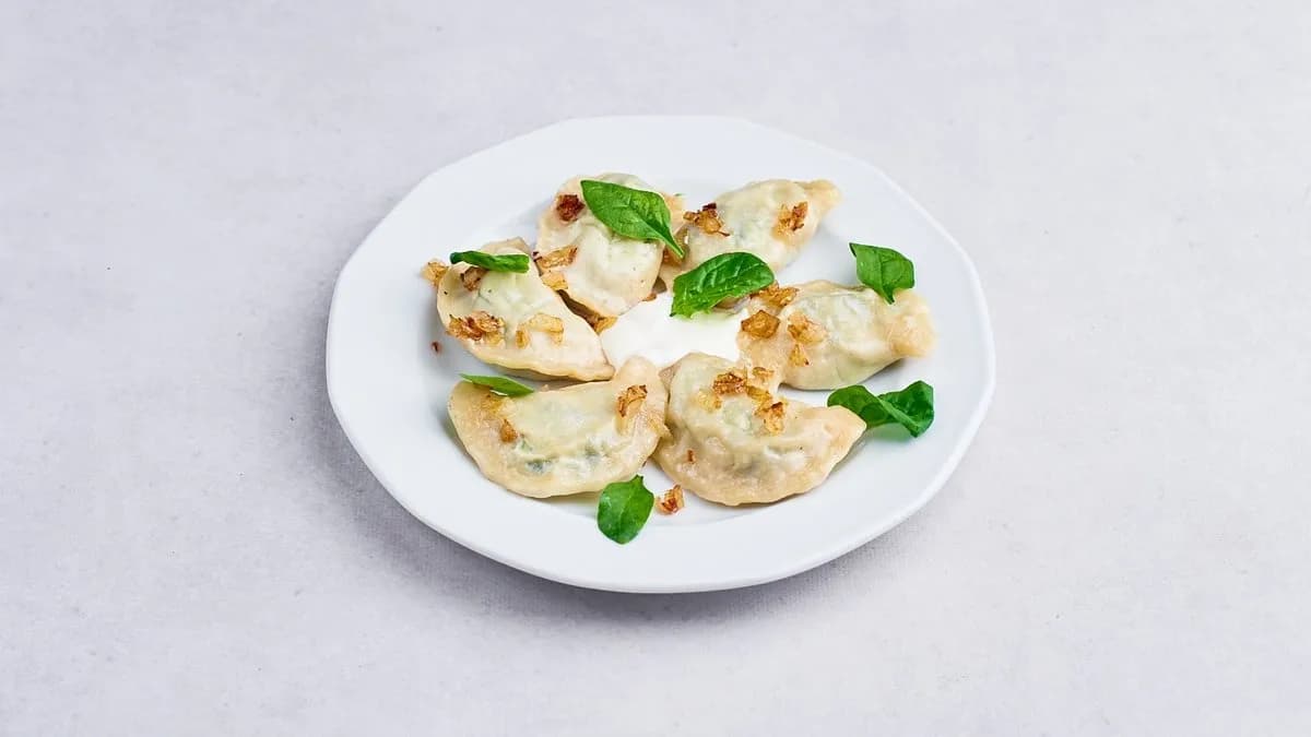 Pierogi ze szpinakiem i serem feta