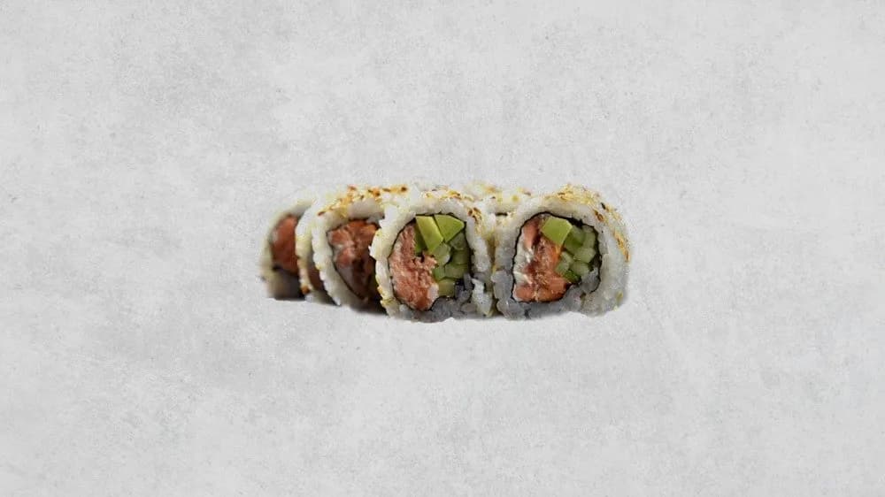 California z pieczonym łososiem w sezamie