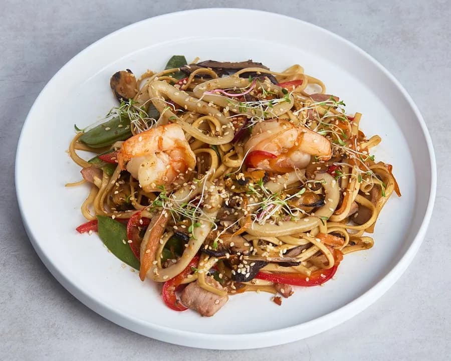 Udon z owocami morza 350g