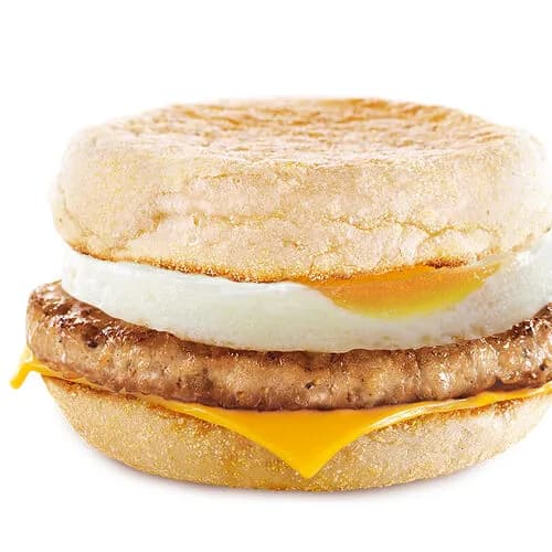 Маффин с яйцом и свининой