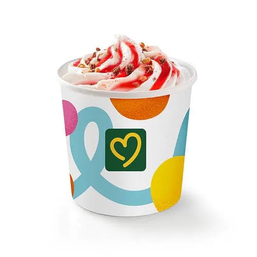 Мороженое Де Люкс с клубникой