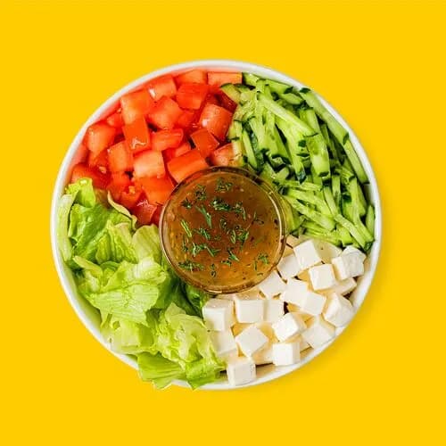 Овощной салат с сыром