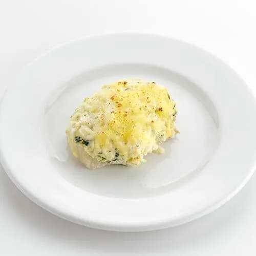 Сайда с рикоттой и шпинатом