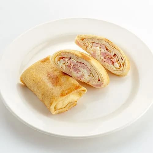 Блины с ветчиной и сыром