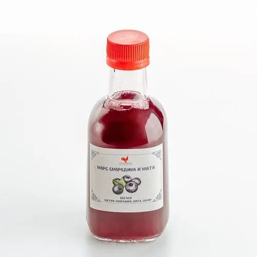 Морс с черной смородиной и мятой