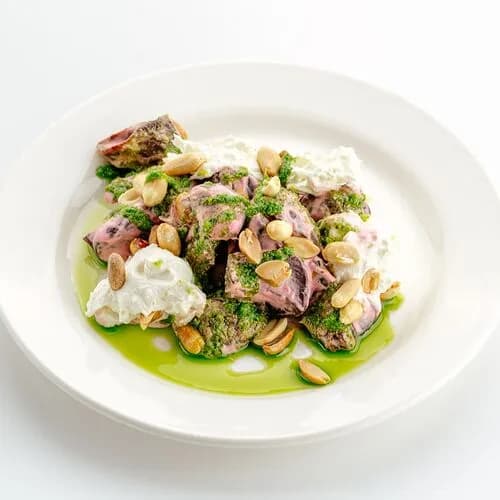 Вяленая свекла с творожным сыром