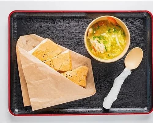 Куриный суп с рисом и овощами