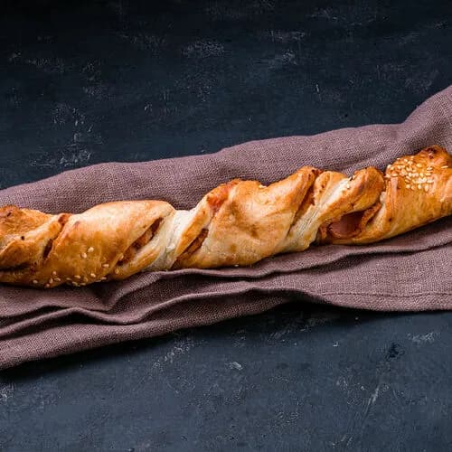 Твист с ветчиной и кунжутом