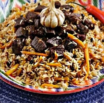 Плов чайханский с бараниной