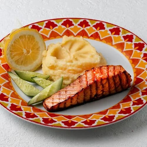 Сёмга с пюре