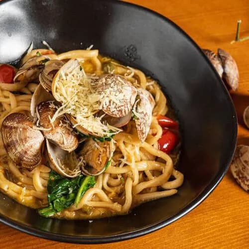 Лагман с морепродуктами