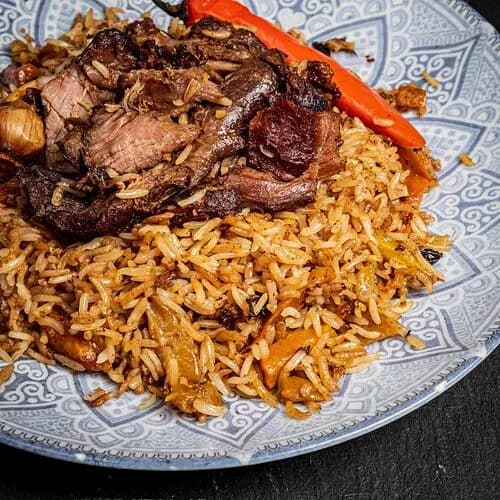 Плов чайханский с бараниной