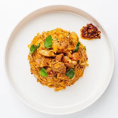 Ланкийский Котту с хрустящей курицей